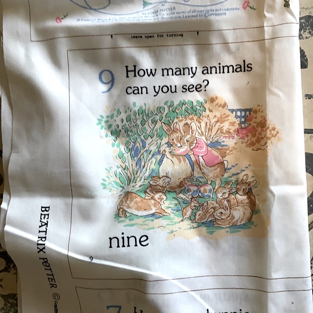 Beatrix Potter fabric book set